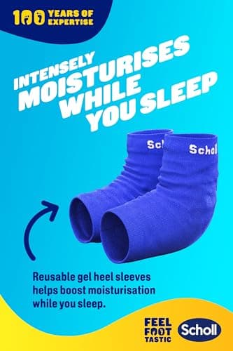 Scholl Overnight Renewal Kit, Footcare Cream 60 ml, Reusable Gel Heel Sleeves 1 Pair - Moisturise Dry Feet, Visible Results in 1 Night, Contains 5% Urea and Shea Butter, Podiatrist Approved — view 3