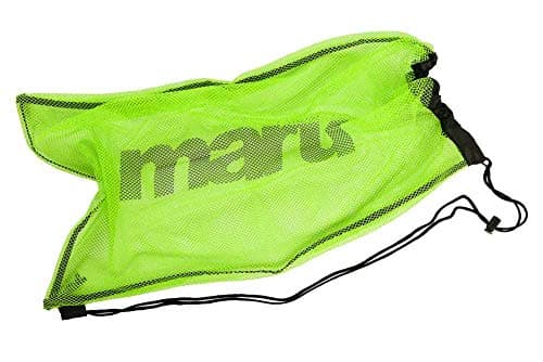 MARU Mesh Bag for Swimming Equipment (Lime) – Lightweight Mesh Swimming Bag for Wet Gear – Breathable, Quick-Dry Design with Drawstring Closure – Ideal for Pool Training & Swim Sessions — view 3