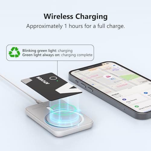 ATUVOS Wallet Tracker Card -2Pack (Wireless charging) Air tag (iOS Only） — view 3