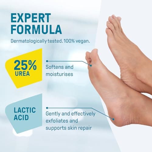 CCS Cracked Heel Repair Cream- Visible Results in 3 Days for Heels and Very Dry Feet, Contains 25% Urea Lactic Acid, Clinically Tested, Travel size,75 ml — view 4