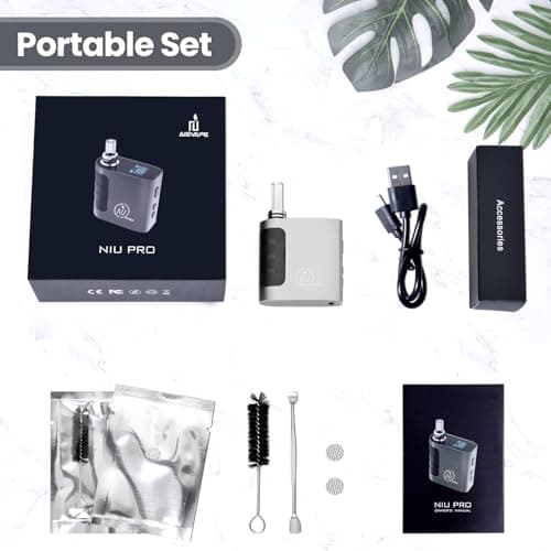 Aisvape NIU PRO Vaporiser | Herbal Heating Quick Swapped Chamber | 160℃-226℃ Portable Dry Herb Vaporizer| Replaceable SUS304 Pods| 1400 mAh Battery | Haptic Feedback(Sliver) — view 4