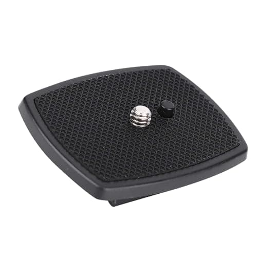 ABS Plastic Quick Release Plate Mount Board Portable Lightweight for Yunteng VCT668 ST666 690 Camera Mount Plate Black 35x35mm (Applicable to Yunteng Allegro (35 * 35mm)) — view 2