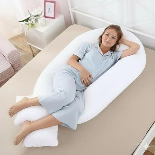 GB TEXTILE 9ft Comfort U Pillow - Full Total Body Pregnancy Maternity Support — view 2