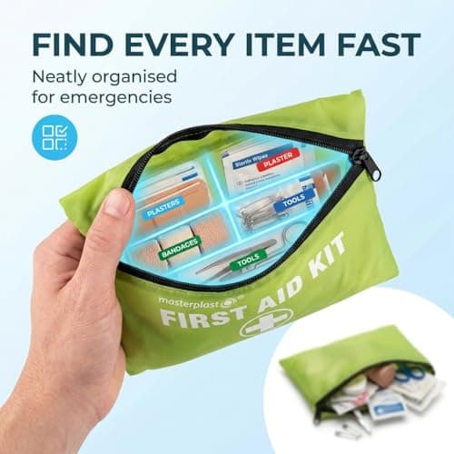 2x24 Piece First Aid Kit Compact Portable Emergency Medical Pouch for Home Office Travel Car Camping Workplace Safety Kit – Bundled by Smart Cutie — view 5