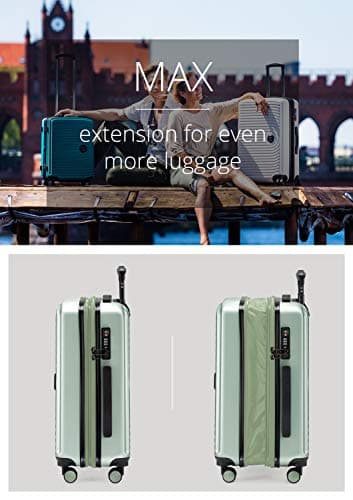 Hauptstadtkoffer MITTE - Hand Luggage, Cabin Trolley with Extension, TSA, 4 Double Spinner, 55 cm, 55 L, Mint — view 5