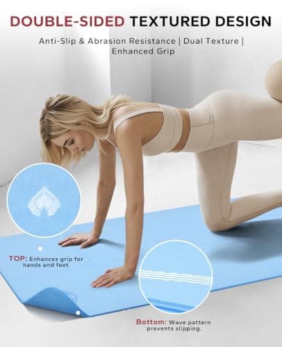 HAPBEAR Foldable Yoga Mat - 183×61cm×6mm, Includes Carry Bag — view 3