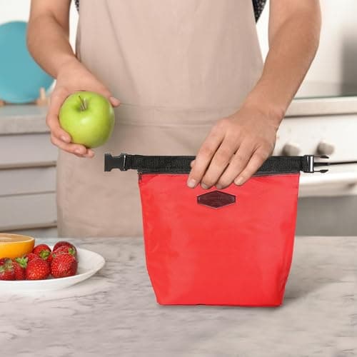 Insulated Food Delivery Bag Waterproof Portable Zippered Lunch Box — view 5