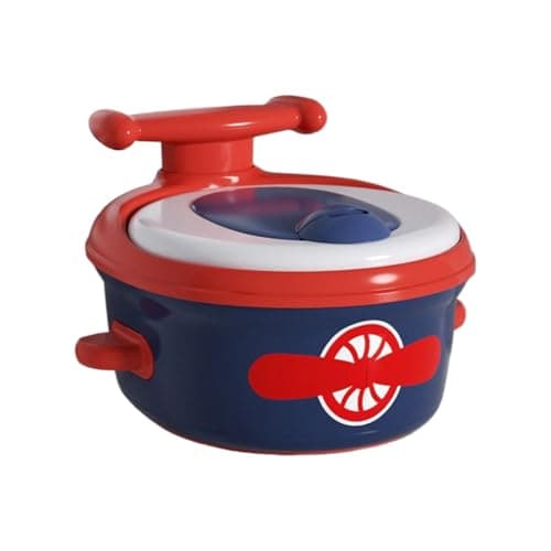 Portable Potty Seat - 12 Inches Non Slip Training Toilet for 6 Mos to 6 Years, Compact Design with Travel Friendly ES, Children Toilet for Home, Bathroom, Foldable and Lightweight