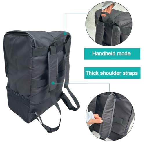 Colu Kid Foldable Stroller Travel Bag Compatible with Cybex Series Strollers (Such As Libelle, Coya,Beezy) - Large & Small Size - Durable Fabric (Small Size (35 * 20 * 50CM)) — view 3