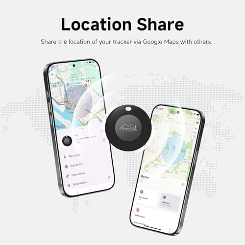 LifeTag Bluetooth Tracker for Android, Google Certified Item Finder, Smart Tracking Tag for Google Find Hub, Finder for Keys, Luggage, Suitcase, Backpack, Purse, Black 1 Pack — view 5