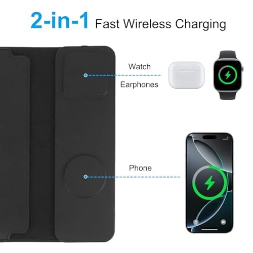 Laptop Sleeve bag With Stand &Wireless Charging for MacBook Air 13.6 inch, MacBook Pro/Air/Neo 13,Slim Case Bag for 13-14 inch Laptops With Wireless Charger — view 2
