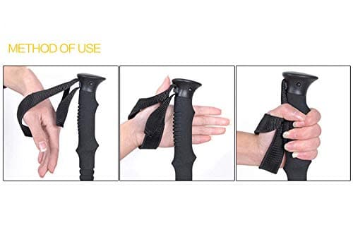 Nordic Walking Trekking Poles 7075 Carbon Fiber Material Storage Length 38cm Weight 250g, New Lock System, Suitable For Hiking, Walking, Gold — view 5