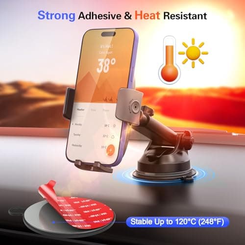volport 3 Pack Dashboard Pad Mounting Disk for Suction Cup 95mm/3.74" Heat Resistant Adhesive Sticky Pad for Dash Cam, Sat Nav, Windshield, Phone Holder, GPS, Tablet and More — view 4