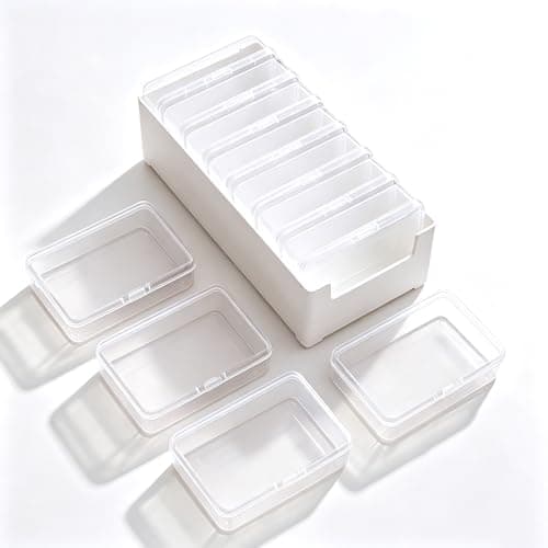 Cable Management Box with 7 Clear Cases, Desk Cable Organiser — view 2