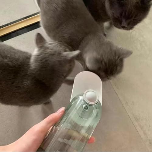 Jipersuo Portable Pet Travel Cup Compartment Water and Food Container for Dogs Cats Outdoor Hiking Walking Camping Durable ABS Design 34 — view 3