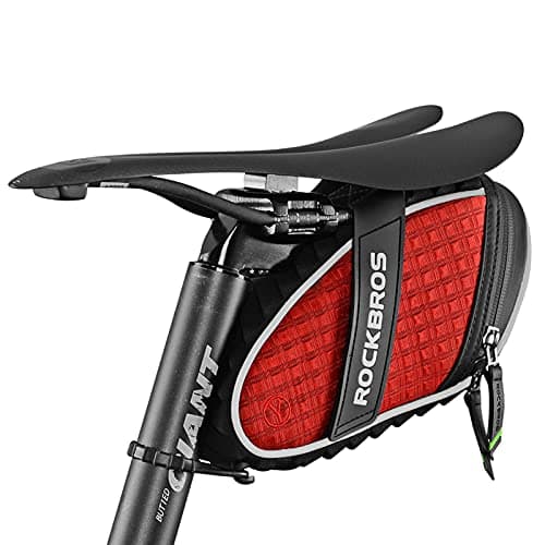 ROCKBROS Bicycle Saddle Bag Rear Luggage MTB Scooter Seat Bags Waterproof Reflective 1.5L