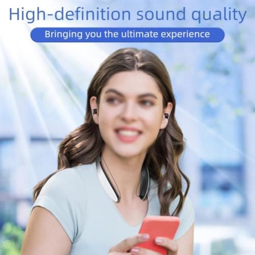 Compact Wireless Headphones 15cm Portable Travel Size(black) — view 4