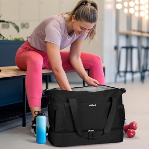 ETRONIK Gym Bag Womens, Travel Bag, Easyjet Cabin Bag 45x36x20 Underseat, L — view 2