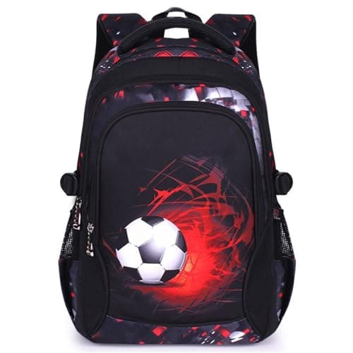 Boys Backpack For Kids Bookbag For Middle School Bags Travel Back Pack Toddlers Backpack And Lunchbox (Red, One Size) — view 4
