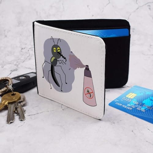 Azeeda 'Bug with Spray' Slim Wallet/Cardholder (WL00029677) — view 4
