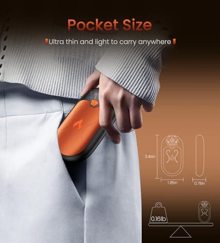 Hand Warmers Rechargeable, 2 Pack Magnetic Electric Hand Warmer 24h Warmth — view 4