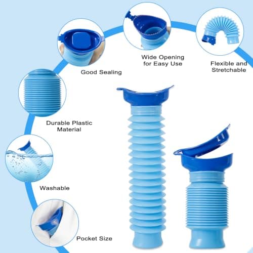 Shrinkable Urinal,Portable Urinals for Men Women,Male Female Urine Bottle — view 3
