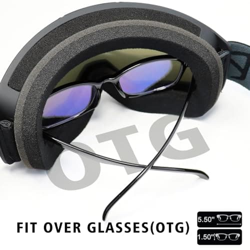 FMY Dirt Bike Goggles for Men Women, ATV Motocross Goggles with UV400 Windproof Comfort Fit for Motorcycle Road Riding — view 4