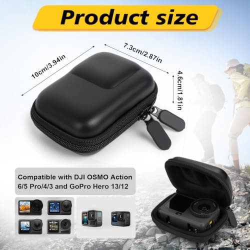 Mini Bag Case for DJI OSMO Action 6, EVA Hard Shell Travel Storage Case — view 2
