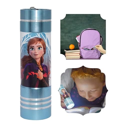 Forzen Sky Blue LED Torch, 8.7cm Aluminum Super Bright Flashlight for Kids, Night Light for General Purpose, Emergency 3+ Years | Travel Small Hand Torch — view 5