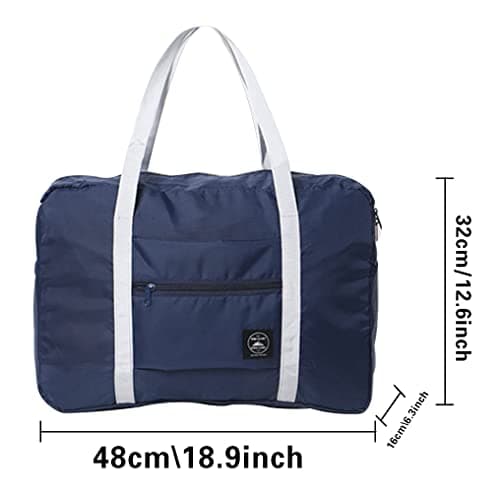 Cabin Bag 45x36x20 for Underseat Travel Bag Holdall Bag Carry on Hand Luggage Weekend Bag Packable Travel Duffel Bag,Sports Fitness Luggage (Gold M) — view 2