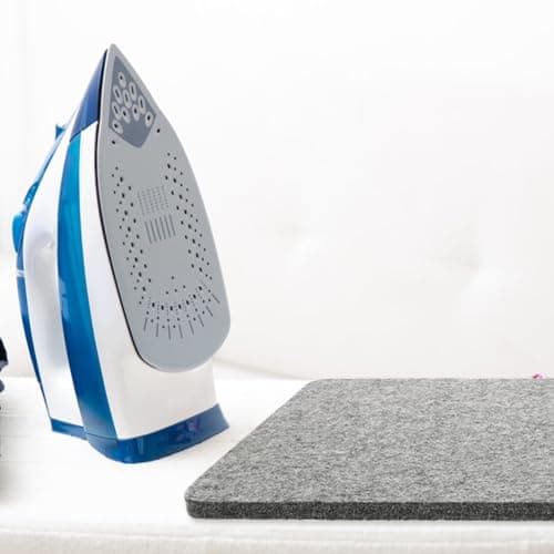 TOMETURE Travel Iron Wool Felt Ironing Pad Mat 8x8 Inch Heat-resistant Pressing Mat for Sewing and Quilting Portable Easy to Carry Felted Wool for Home Use — view 4