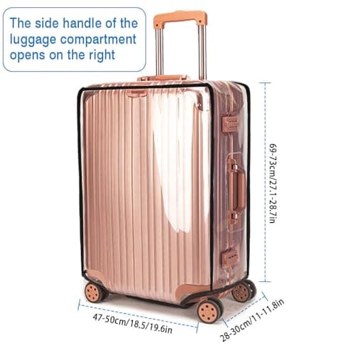 2 Pieces Clear PVC Suitcase Cover, 28 Inch Suitcase Cover Protectors — view 2