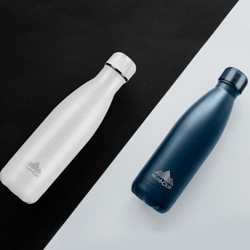 Mont-Clair l'O Stainless Steel Water Bottle, Vacuum Insulated - BPA Free, 12h Hot & 24h Cold Drinks, Metal Water Bottle 750ML Leakproof, Ideal for Adult, Kids, Running - Dark Blue — view 4