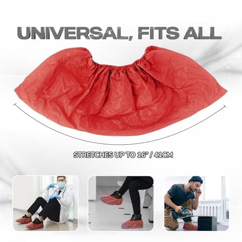 TYGA STORE 30 Pieces Disposable Shoe Covers - Red — view 6