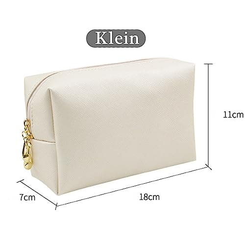 Large Capacity Travel Cosmetic Bag Women, Waterproof Portable PU Leather Toiletry Bag, Multifunctional Travel Toiletry Bag Makeup Organizer Storage Bag for Women（Small-Shell Gold） — view 2