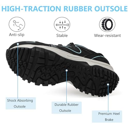 riemot Women's Walking Shoes, Lightweight Cushioned Hiking Trainers Outdoor — view 5
