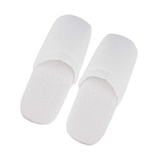 Non-Disposable Travel Slippers - Portable Sandals, Cotton Towelling for Spa, Hotel, Guest Room, Indoor, Business Trip, Flight - Anti-Skid Foldable Camping Footwear — view 2