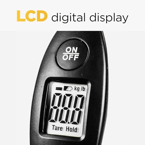 STATUS Digital Luggage Scale | Black Digital Luggage Weight Scale | SDLSCALE1PK4 | Packaging may vary — view 2