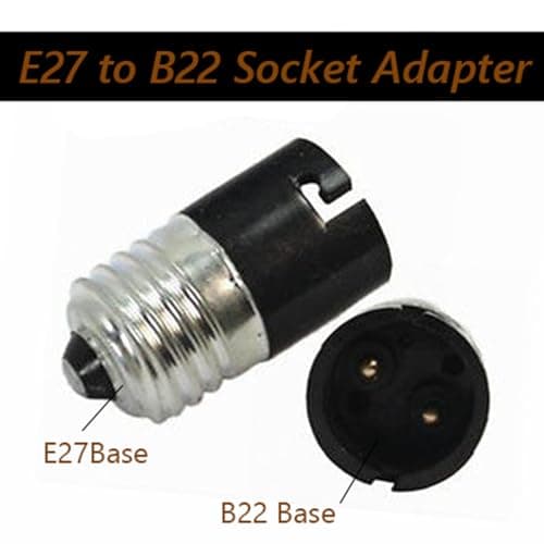 FINELED E27 To B22 Base Converter Adaptor, E27 Edison to B22 Bayone Lamp Socket Converter(Pack of 3) — view 6