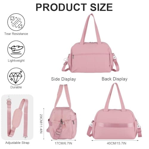 OSDUE Womens Gym Bag, 19L Large Travel Duffle Bags, 40x17x29cm — view 2