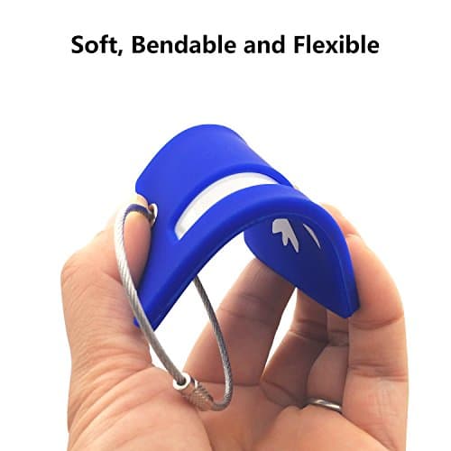 2PCS Silicone Luggage Tag with Name ID Card,Blue Luggage Tags to Suitcase — view 4