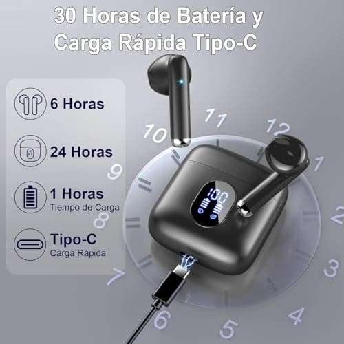 Wireless Earbuds, NEW Mini Bluetooth 5.4 Headphones In Ear with Deep Bass — view 6