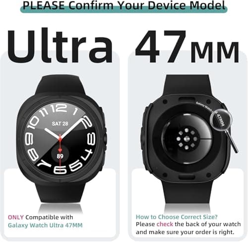 Blueshaweu Metal wristband adapter compatible with Galaxy Watch 8 40mm, 44mm, 46mm Classic, Ultra 47mm, 22mm stainless steel Wristband adapter for interchangeable connector Watch Adapter connector — view 2