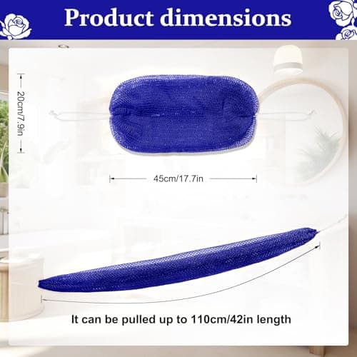 Starhot African Net Sponge with Knots, 1 Pack, Back Scrubber, 30 Colours — view 2