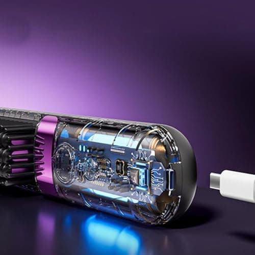 Hair Straightener Comb 4 Temp Adjustable Quick Styling Comb — view 4