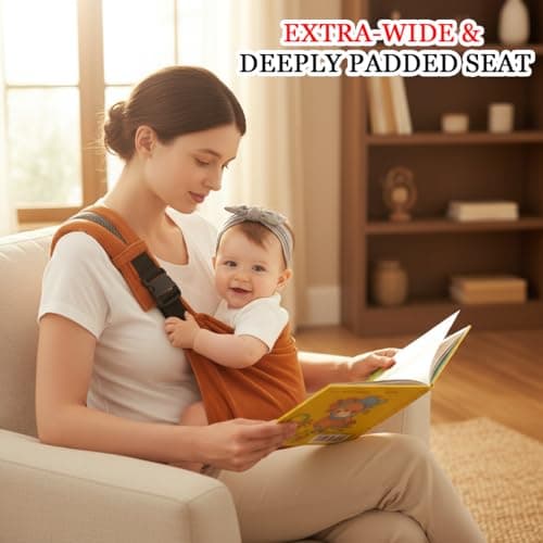 Baby Sling Carrier | Adjustable Front & Back, Adjustable Sling Easy Toddler Carrier Comfortable — view 4