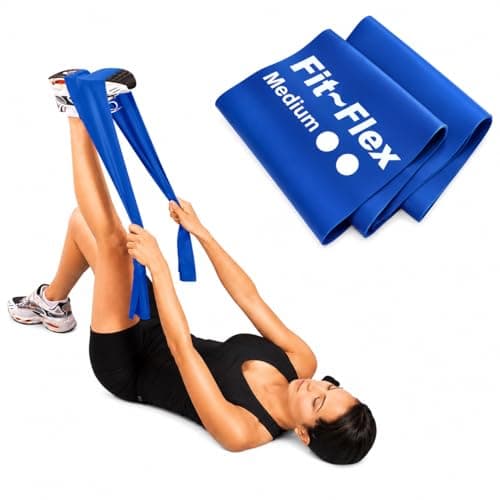 Fit-Flex Resistance Band - 2m - 3 Flex Options - Strength, Stretch, Rehab (Medium)
