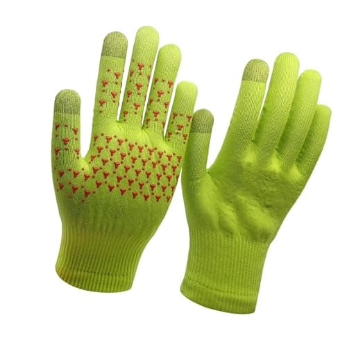 Touchscreens Ski Gloves, Warm Snowboarding Gloves, Yellow — view 4