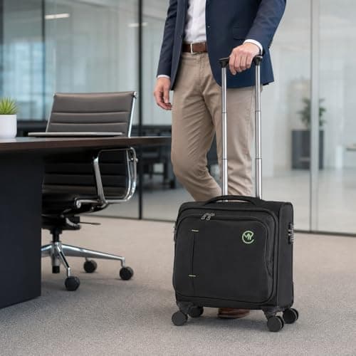 RMW Business Laptop Bag 15.6" Water Resistant Pilot Briefcase Durable — view 3