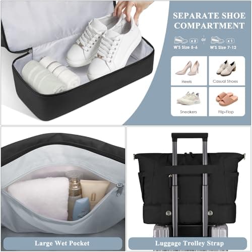ETRONIK Gym Bag Womens, Travel Bag, Easyjet Cabin Bag 45x36x20 Underseat — view 4